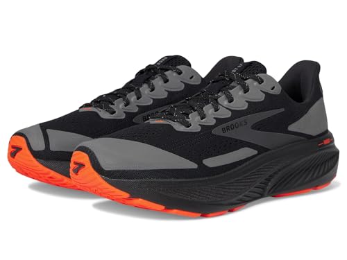 Brooks Women’s Ghost 17 Neutral Running Shoe - Black/Orange - 6 Medium