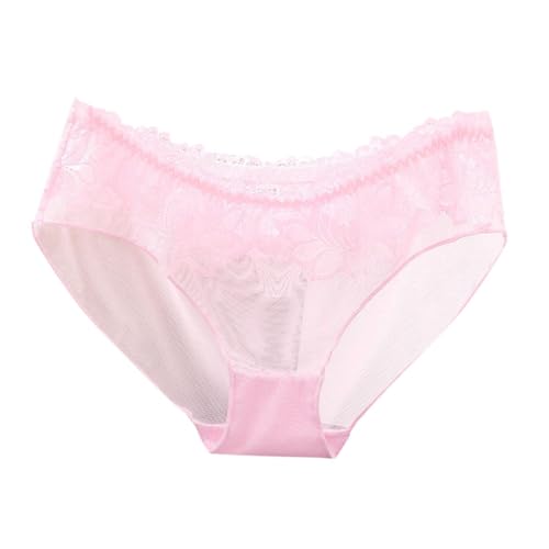 Sous-vêtements en dentelle transparente taille basse pour femme M
