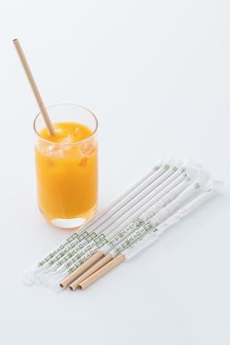 協業組合ユニカラー 竹紙製 ストロー 計120本 10本入り×12セット 竹紙レターセット付 竹 日用品 SDGs [入金確認後、1ヶ月以内の発送]