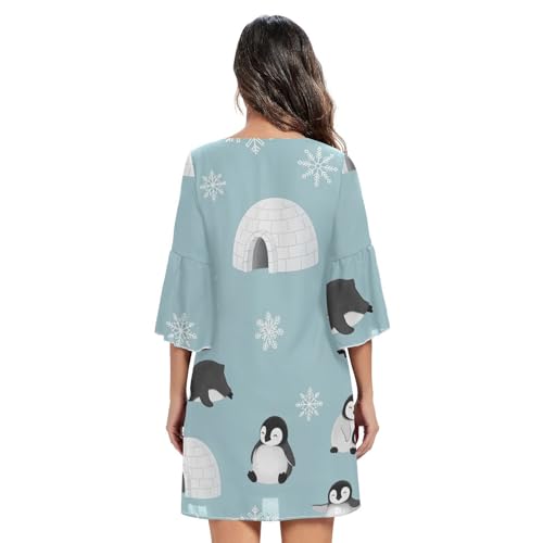 Robe trapèze pingouins mignons pour exprimer votre douce originalité