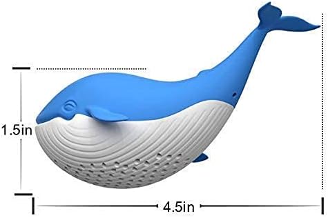 Caalio Tea Infuser - Whale Shape Silicone Loose Leaf Tea Infusers Tea Strainer & Steeper Hot Tea Filter with Box