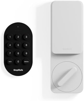 SimpliSafe Smart Lock Series 2 (White) for The Gen 3 Home Security System