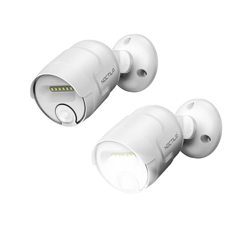 Noctila Rechargeable Battery Operated Motion Sensor Light, 4000mAh Battery Powered Spotlight 600 Lumen Outdoor IP65 Waterproof for Porch, Yard, Wall, Garden