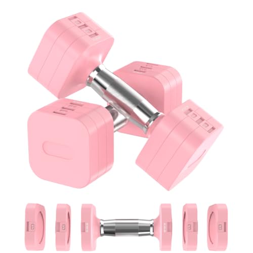 Image of Hezeyferg Adjustable Dumbbell Set,Adjustable Weight Dumbbells for Women /Men | 17.6LB /22LB /26.4LB /30.8LB for Choices, with Multiple Levels, Hand Weights Sets for Home Gym Full Body Workout