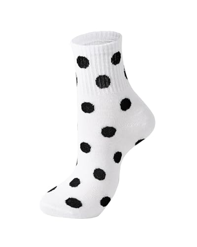Image of Century Star Retro Striped Novelty Socks For Women Vintage Casual Crew Socks Sporty Calf Socks Cotton Socks Women