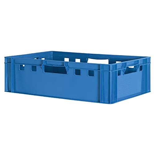 Euro Apilamiento de Plástico Caja Industrial Euro Caja Almacenamiento Eurobox E2 Azul Kingpower, Número:1