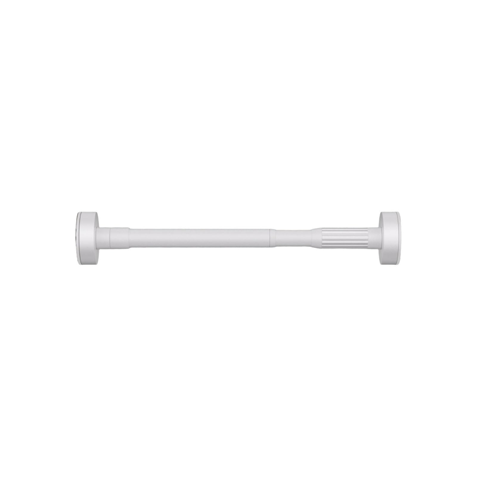 Adjustable Aluminum Alloy Shower Curtain Rod Easy To Install Telescopic Sturdy Multipurpose Wardrobe Hanging Rod stable(Wei�,130-240cm)