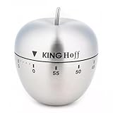 Edelstahl Premium Design Küchentimer Eieruhr Küchenuhr (6x6cm Apfel)