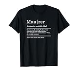 Maurer Lustige Bedeutung Humor Maurermeister T-Shirt