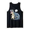 Unleash Feline Fun: Buy the T-Rex Dinosaur Cat Persian Fluffy Tank Top – GoshWow