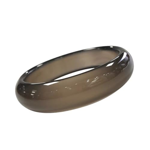 Bracelet brésilien en agate grise haute glace et jade véritable femme