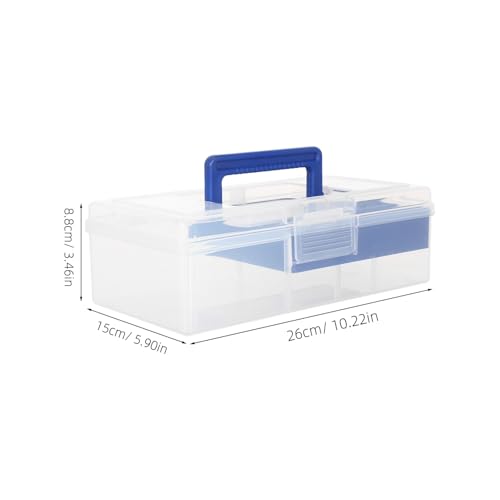 Boîte de rangement plastique transparente transparente et empilable - 3