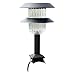 Produktbild Mobestech Solar Post Lichter im Freien Wasserdichte Säulenlampe Garten Landschaft Post Cap Lichter für Holzzaun Pfosten Weg Deck Dekoration (Schwarz)