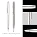 Cross Coventry Polished Chrome Ballpoint Pen - Refillable Pen for Smooth Writing - Professional, Elegant Accessory - Black Ink - Long-Lasting Use - Desk Essential - Gift-Ready