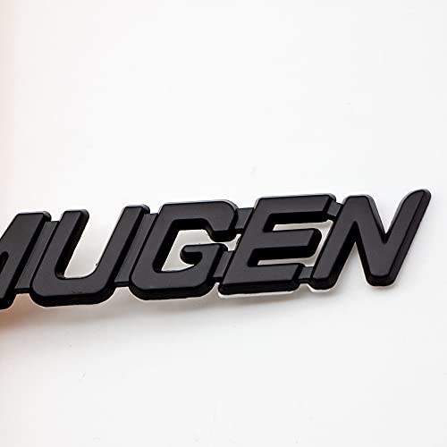 Hqs Chrome Metal Front Hood Mugen Power Grille Car Emblem 3D Logo Racing Sports Turbo Racing Suv Grill Badge (Black & Red) #TOP6
