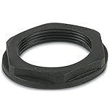 PHOENIX CONTACT A-INL-M40-P-BK Gegenmutter, M40 x 1.5 für Gewinde, Schwarz, 5 Stück