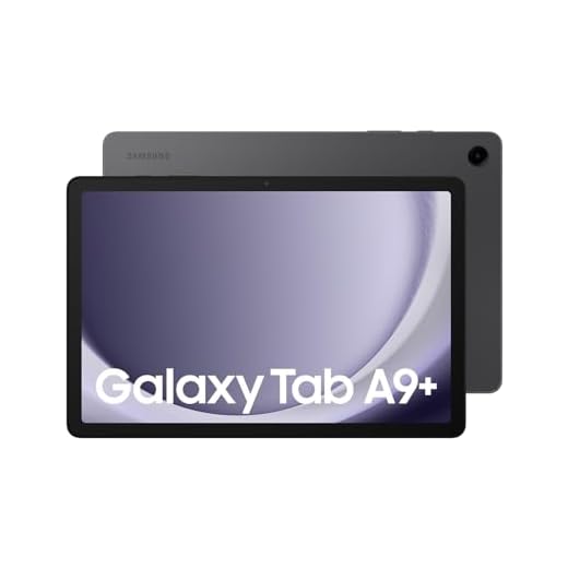Samsung Tablet Android Galaxy Tab A9+ WiFi, 4 GB de RAM, 64 GB de armazenamento, grafite (versão KSA)