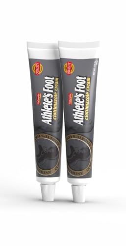 Natureplex Athlete’s Foot Cream, 1% Clotrimazole 1.25 oz (2 Pack) – Antifungal Treatment for Jock Itch, Foot Fungus, Ringworm, Fungal Skin, Armpit, Feet – Made in USA