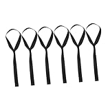 Ciieeo 6 Stück Zurrgurte Weich 46cm Schwarz für Motorrad Anhänger Fahrzeug Ladungssicherung ohne Bohren Powersport Zubehör