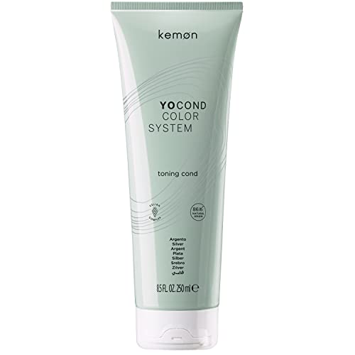 Kemon - Yo Cond Argent, Climatiseur Reflessant d'origine naturelle avec extrait de Yogourt et plantes officinales Lenitive et Bio, 250 ml
