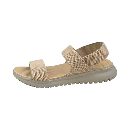 Sandales en maille pour femme avec semelle épaisse au design respirant haut de gamme