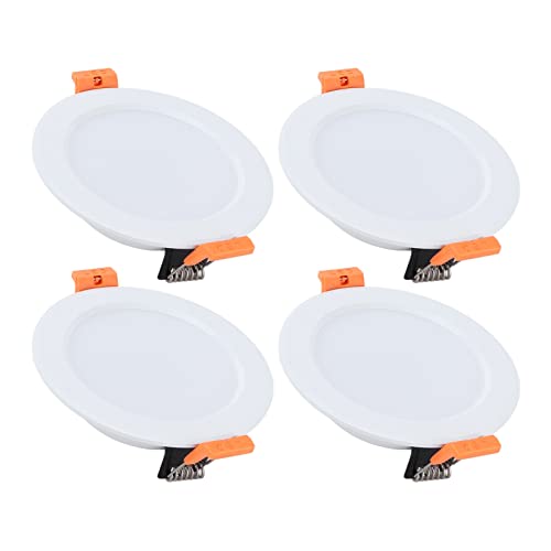 Leapiture 4 Pcs 4in RV Ceiling Domelight, DC 12V RV Recessed Light, 300LM 6000K RV Interior Ceiling Light for Caravan Yacht Lighting 3W