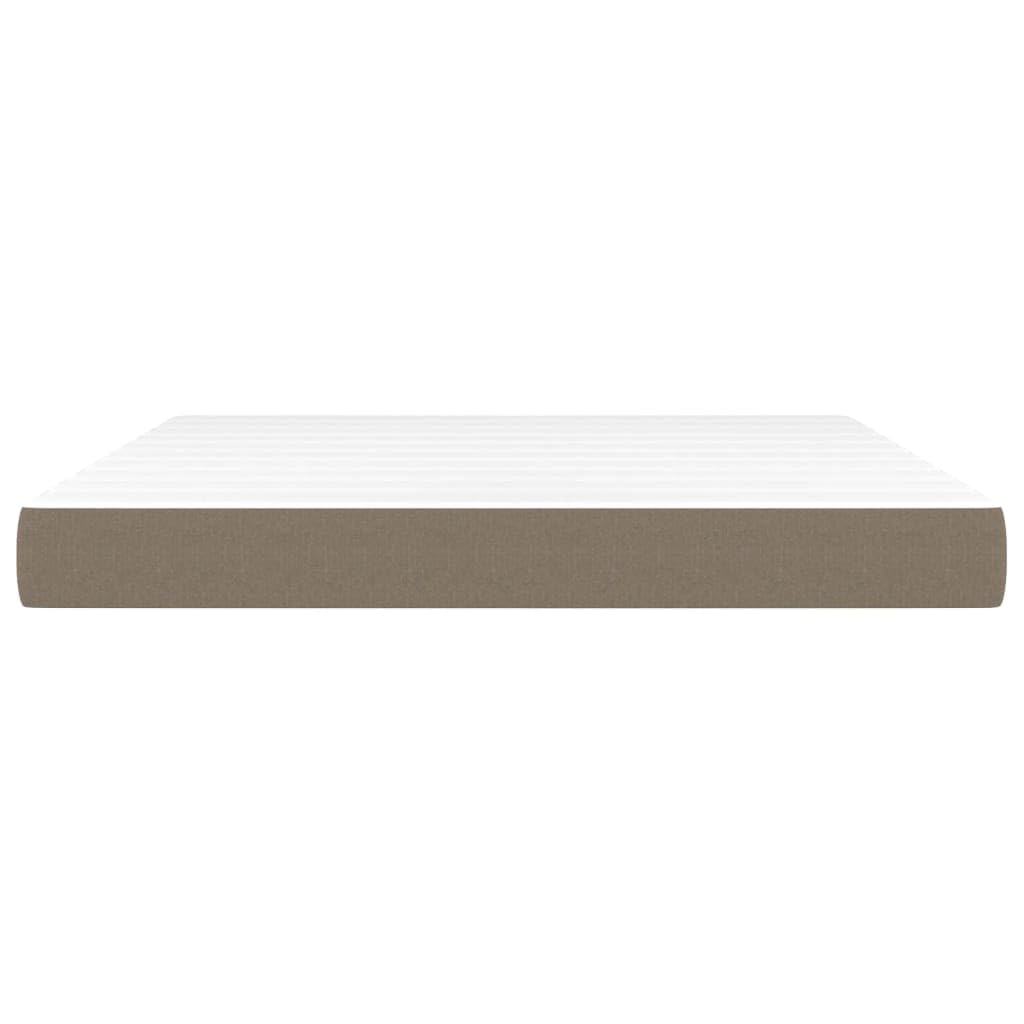 Materasso a molle insacchettate medio tortora, 160 x 200 x 20 cm, tessuto con rivestimento traspirante, schiuma fredda e memory foam per alleviare la schiena, adatto per chi soffre di allergie
