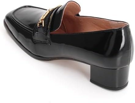 お ランバンオンブルー] パンプス スクエアトゥビットローファーパンプス