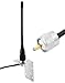 QWORK VHF Marine Antenna, Durable Rubber Construction, Stainless Steel Hardware for Boats and Yachts,156-163MHz 2dBi Gain, 50W Power Capacity with 16.4ft RG58 Coax Cable