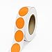 LabelsNstickers Custom Printed Standard Label Rolls - Oval - 2 7/8 x 3 3/4 - Neon Orange - 125 Labels/Roll