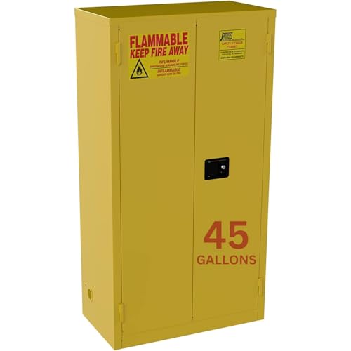 Jamco BM45YPQA 45 Gallon Safety Steel Metal Flammable Liquid Storage Cabinet cover