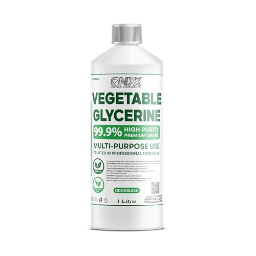 Pure Vegetable Glycerine 100% EP/USP Food/Cosmetic Grade Colourless & Odourless (1 Litre)