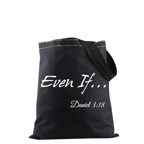 Sac à provisions chrétien Daniel 3:18 fourre-tout en toile