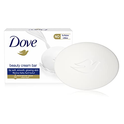 Dove Moisturising Soap Bar Nourishing Formula for All Skin Types, Original, with ¼ Moisturising Cream, 12 x 135 gm