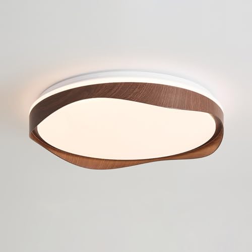 Plafonnier encastré à vague de grain de bois LED dimmable