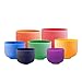 FMTY Singing Bowl 7pcs 6-12Inch A-G Note colored Crystal Singing Bowl with Soft Carrying Bag Mindfulness, Yoga, Spiritual and Body Healing and Energy Cleansing