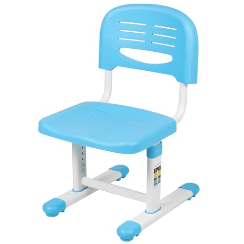 VIVO Height Adjustable Kids' Desk Chair, Chair Only, Multifunctional Interactive Workstation for School Study or Play, Children's Ergonomic Seat with Back, Blue, DESK-V201B-CH