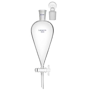 Labasics 500ml Glas Scheidetrichter mit PTFE-Absperrhahn