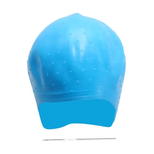 MERRYHAPY Gorro de Silicona para Teñir Cabello con Aguja para Mechas Herramienta de Peluquería Profesional para Salón Accesorio Cómodo y Reutilizable