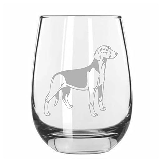 Serbian Tricolour Hound Dog Personalized Custom Etched 15.25oz Stemless Wine Glass