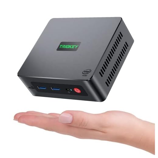 Mini PC W11 Pro Intel N5100 Mini Computer 16G DDR4 500G M.2 SSD TRIGKEY Green G3 Arbeitscomputer, 4K Dual HDMI Output, WiFi 5, Bluetooth, Zoom, Ms Office