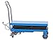 Hydraulic Scissor Lift Table Cart Dual Scissor Mobile Lift Platform with Foot Pump 62.4 in Raised Height 770LB Capacity