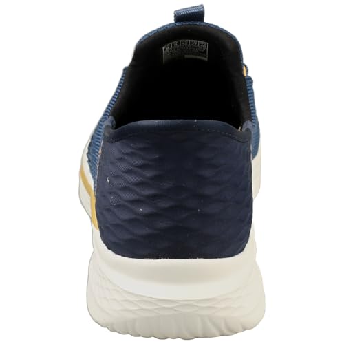 Skechers Homme Slade-Quinto Hands Free Slip-in Mocassin, Blue Knit, 43 EU