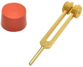 TFS Tuningforkshop Gold Finish Weighted Otto Tuning Fork 128 Hz for Sound Healing