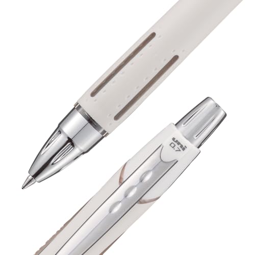 Image of Uni-Ball Jetstream RT Ballpoint Pen, Fine Point (0.7mm), Linen Barrel, Black Ink, 6 Pens