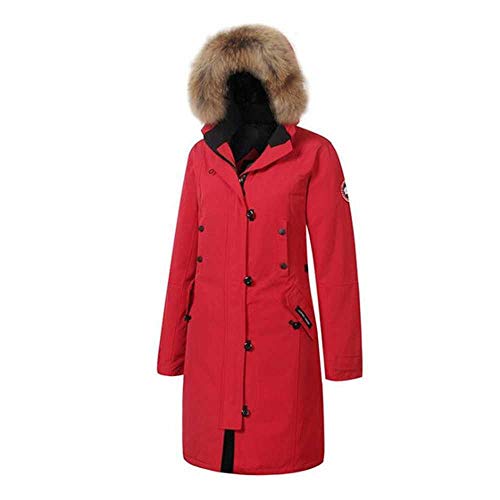 MCSZG Heißer Neue   Frau unten gepolsterte Parka Jacke Winter Langen Mantel weiblichen Kanada Damen Parka mit Kapuze Plus größe Extreme Wetter Outwear