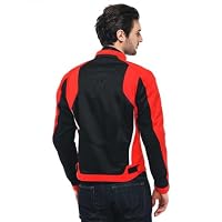 Dainese Hydraflux 2 Air D-Dry Jacket, Motorradjacke Sommer mit Abnehmbarem Wasserdichtem Futter, Herren, Schwarz/Lava Rot, 56 – Ansicht 2