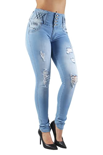 Plus/Junior Size Colombian Design Butt Lifting High Waist Skinny Jeans