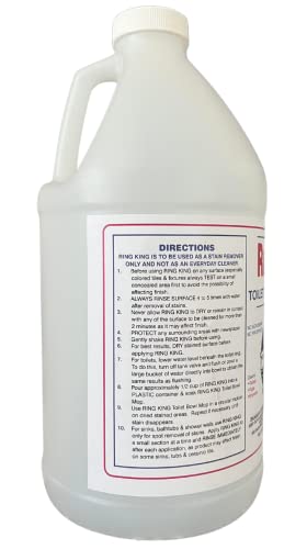 Ring King Toilet Bowl Cleaners | 64Oz Toilet Bowl Cleaner Liquid Fast Acting Bathroom Cleaner For Calcium, Water, Rust, Red Clay & Lime Stains – No Scrubbing #TOP1