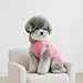Chol&Vivi Dog Clothes, 2pcs Soft Cotton T-Shirts for Small, Medium, Large, Extra Large Dogs (Pink and Rose Red, XS (14
